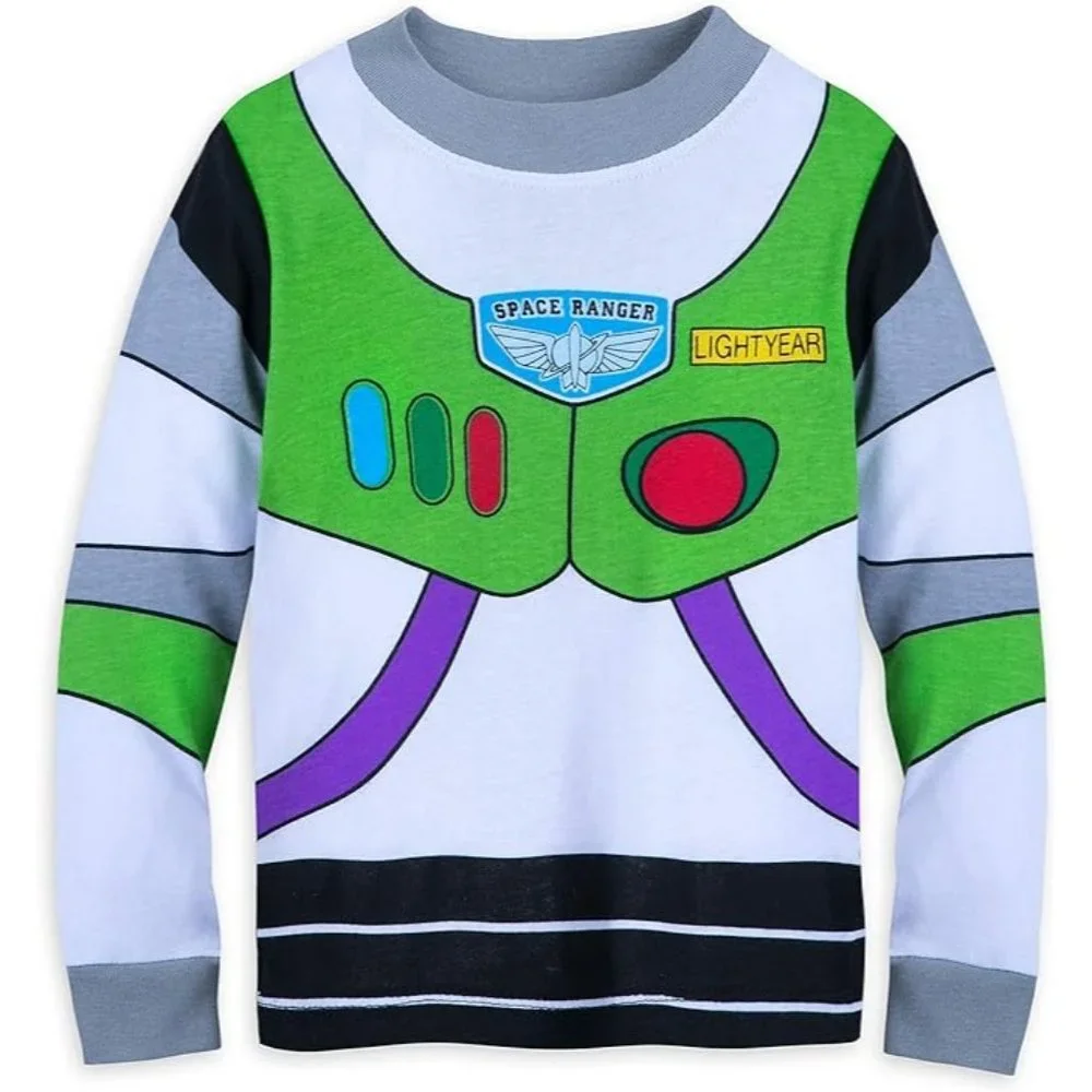 Disney Buzz Lightyear Costume PJ PALS for Boys Size 5 Multicolored New - Picture 8 of 8